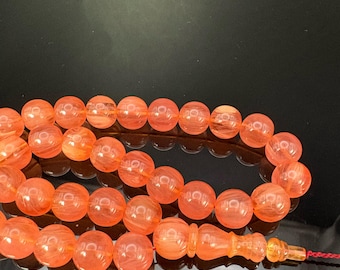 Rosa tonalidad de catalina naranja, rosa tonalidad rosa, rosa tonalidad naranja, rosa tonal, rosario hecho a mano