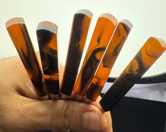 Juego de mini tenedores de catalina antigua – 44 g / 1,55 oz – 6 tenedores de cóctel – ArtDeco