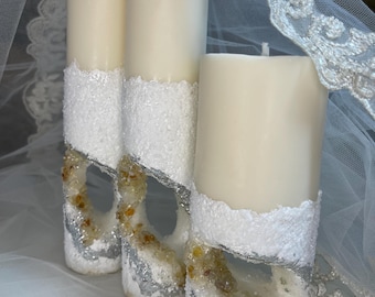 Handmade Wedding Candle Set | Soy Wax Ceremony Candles  | Luxury Wedding Gift Set