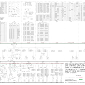 CASE sTX-275 sTX-325 sTX-375 STX-425 STX-450 Tractor Electrical Schematic