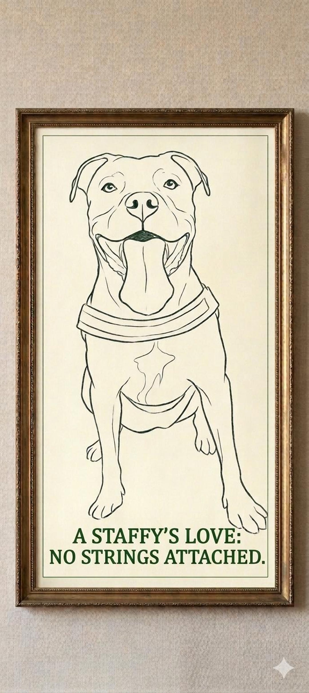 Custom Dog Line Art Poster - Personalized Pet Portrait - Etsy