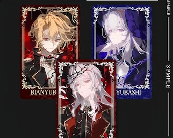 Love and Deepspace Polaroid & Photocard Set, Anime Gothic Collectible Card