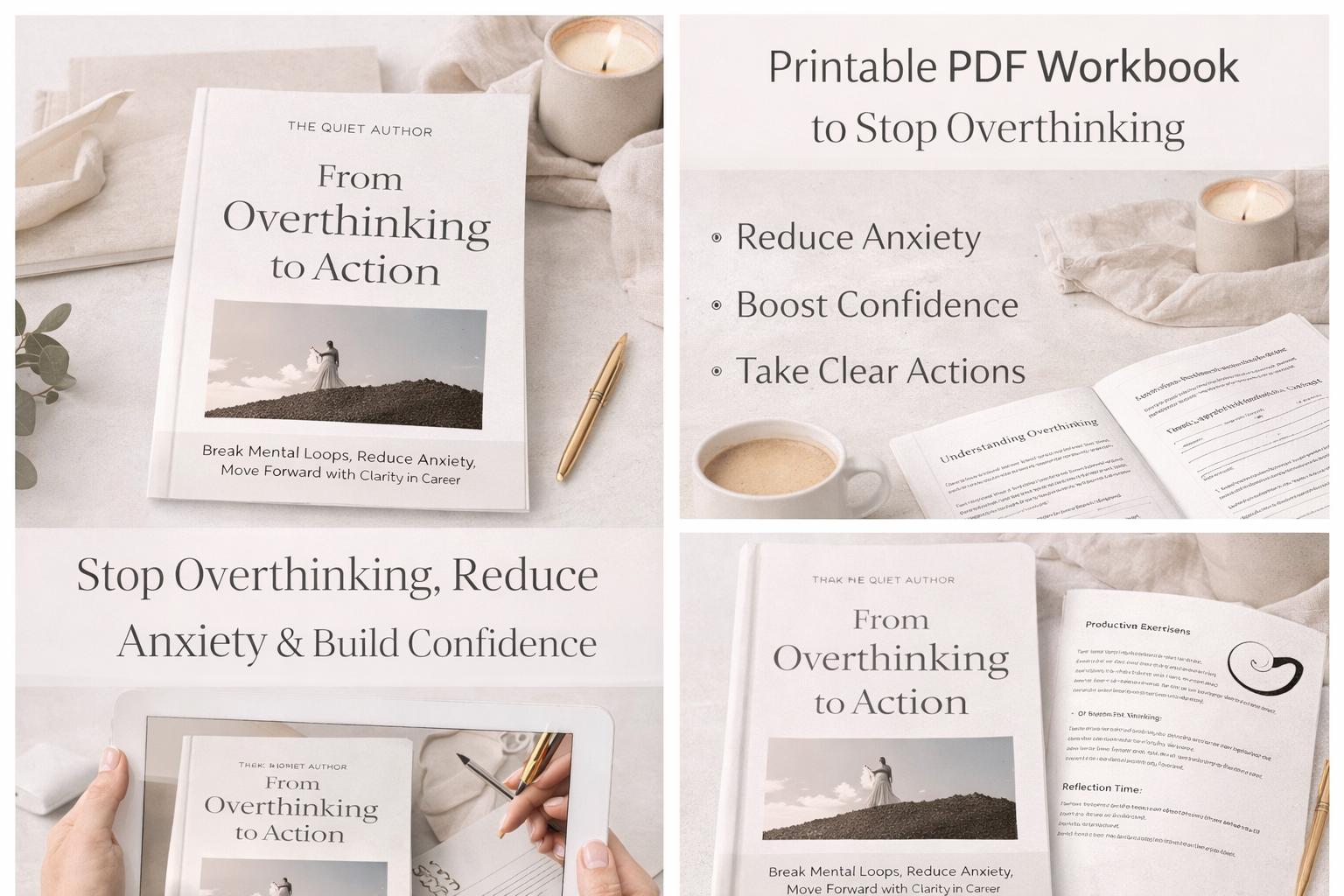 Action Workbook – Stop Overthinking, Reduce Anxiety, Build Confidence ...