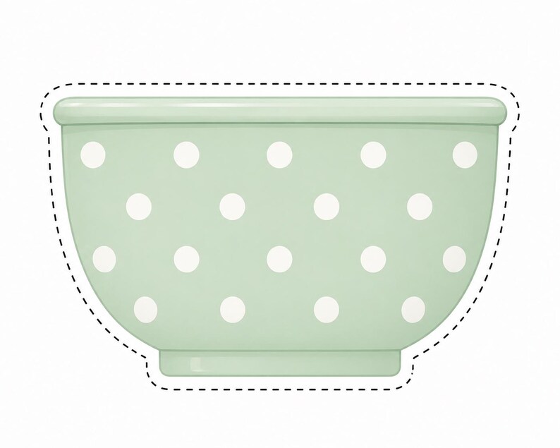 Printable reusable mixing bowl pocket for pretend play cooking. Children can store paper ingredients inside while making ravioli. Great for preschool learning, Montessori activities, homeschool, dramatic play, printable kitchen games, and fine motor development.