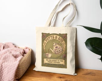 Beauty and the Beast Tote Bag | Potts & Son Ceramics | Disney Inspired Gift
