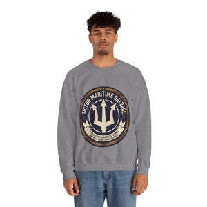 Little Mermaid Sweatshirt | Triton Maritime | Nautical Disney Inspired Gift image 2
