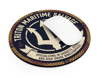 Little Mermaid Mouse Pad | Triton Maritime | Nautical Disney Inspired Gift