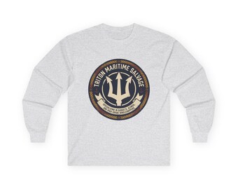 リトル・マーメイド長袖Tシャツ｜トリトン・マリタイム｜ディズニー風航海ギフト