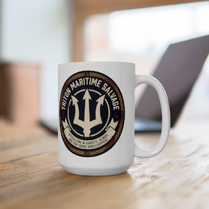 Little Mermaid Mug | Triton Maritime | Nautical Disney Inspired Gift image 2