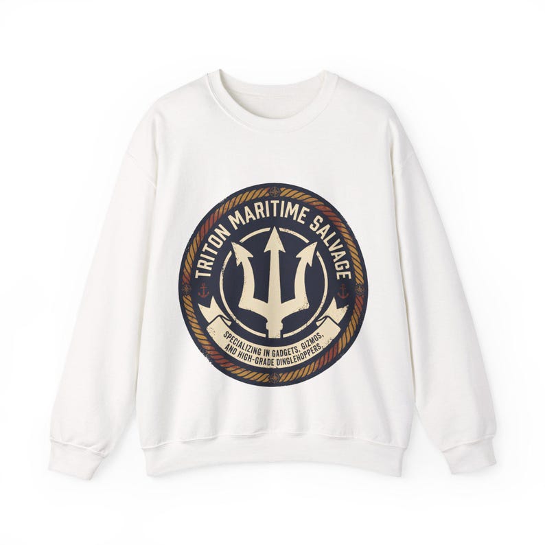 Little Mermaid Sweatshirt | Triton Maritime | Nautical Disney Inspired Gift image 7