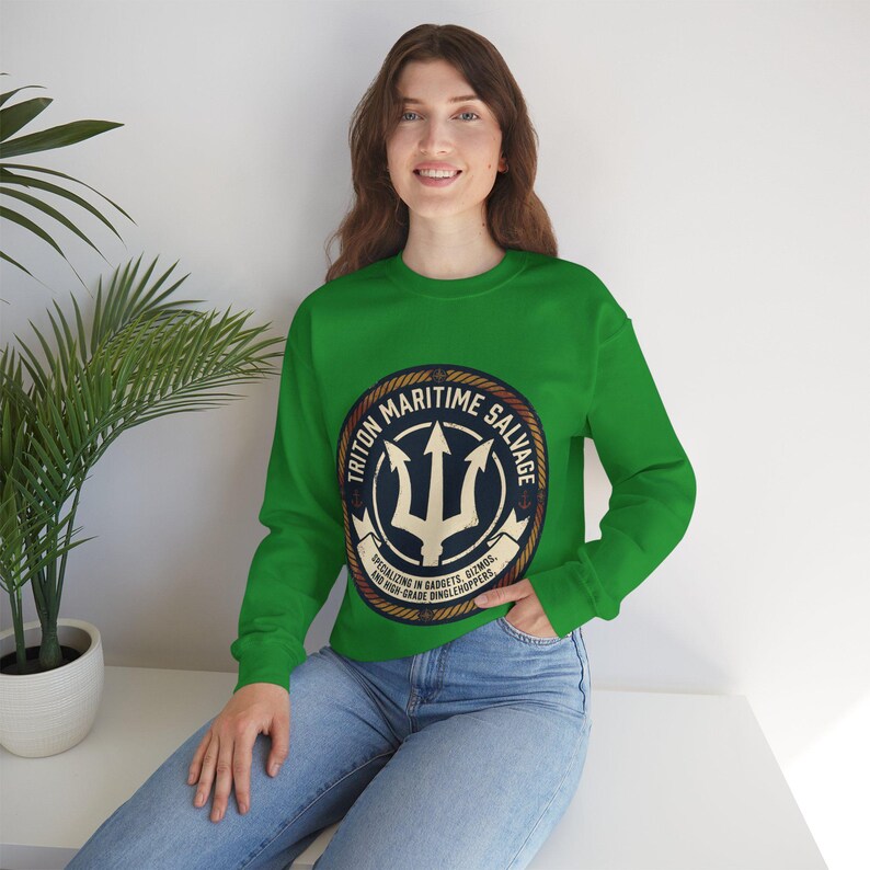 Little Mermaid Sweatshirt | Triton Maritime | Nautical Disney Inspired Gift image 4