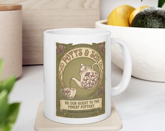 Beauty and the Beast Mug | Potts & Son Ceramics | Disney Inspired Gift