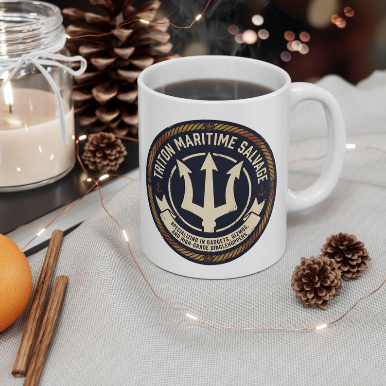Little Mermaid Mug | Triton Maritime | Nautical Disney Inspired Gift image 5