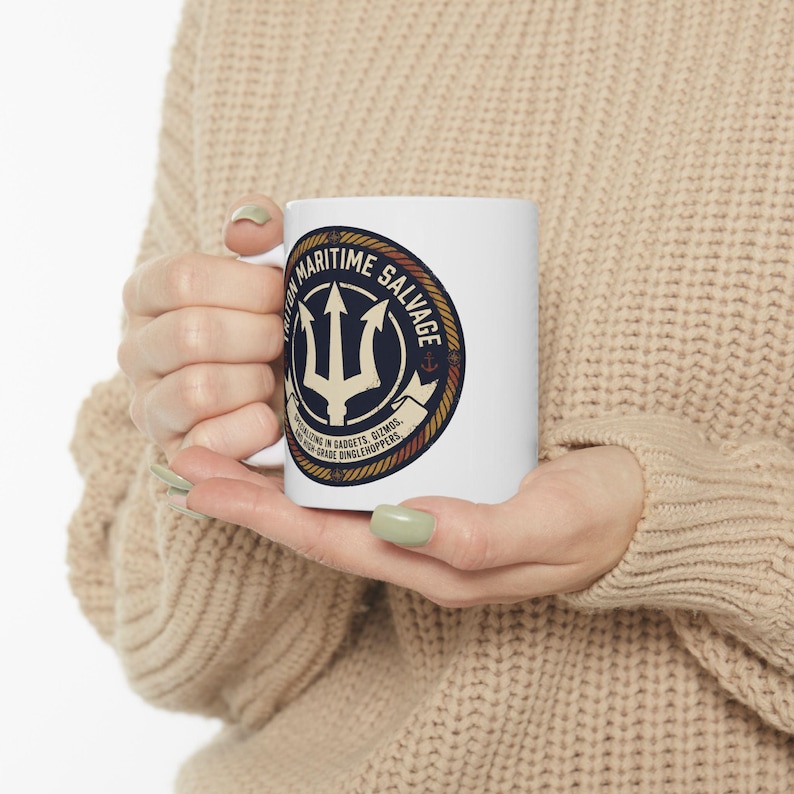Little Mermaid Mug | Triton Maritime | Nautical Disney Inspired Gift image 3
