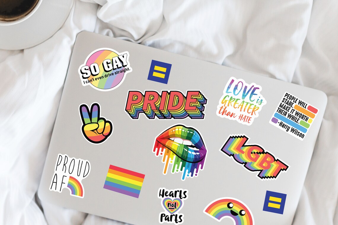 thumbnail image 2 of LGBTQ+ Pride Stickers – Gay Pride, Trans Rights, 'Don't Say Bill' Decals – 25 To 500 Pack 2 of 5
