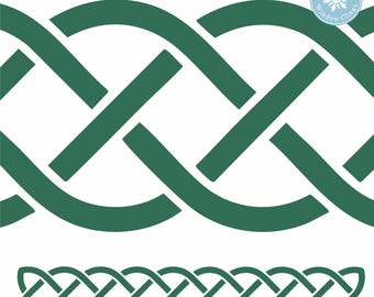 Window Flakes Celtic Knot Border Window Cling for St. Patrick's Day Decor.