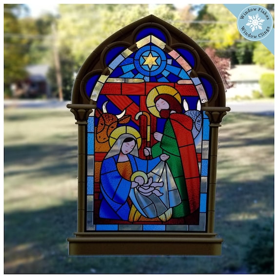 Christmas nativity window clings Outlet