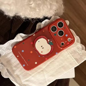 iPhone Case Apple Polka Dot Mirror Shockproof Cover image 2
