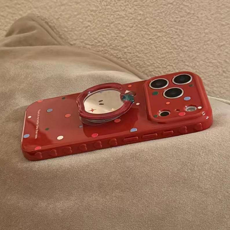 iPhone Case Apple Polka Dot Mirror Shockproof Cover image 5