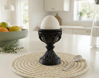Gothic Egg Tray Statue Retro Dark Fantasy Egg Holder Home Decor Ornament Kitchen Display