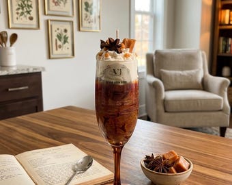 Caramel crème brûlée,cream caramel, handmade candle gifts, artisan, coconut wax  safe natural products candle glass champagne flute candle