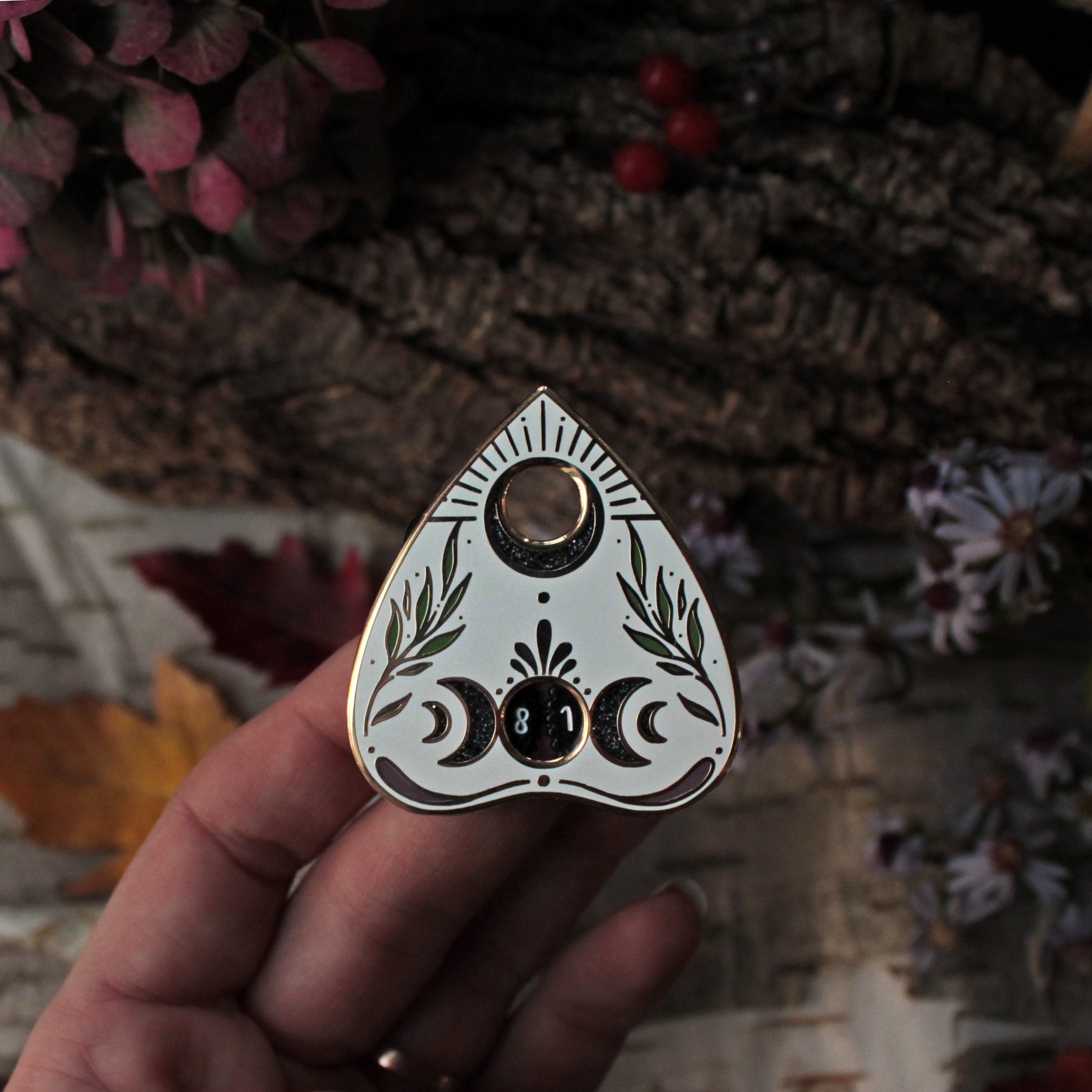 Pin Against Counter Ouija Row Counter Pin - Hard Enamel Pin Knitters Flair - Etsy