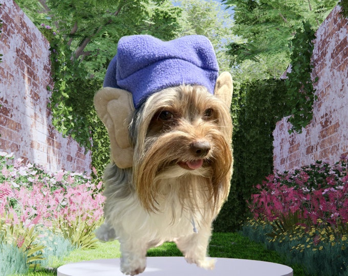 Custom dwarf/gnome/elf hat with ears for pets/dog