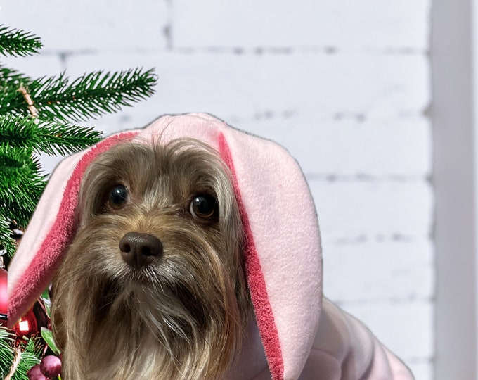 Adorable Christmas Pink Bunny Slipper Pjs/pajamas