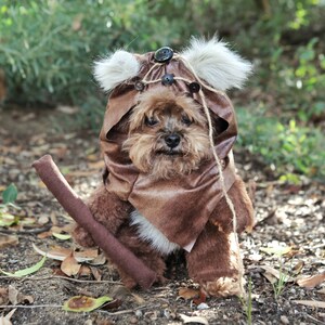 Ewok costume top for small dog