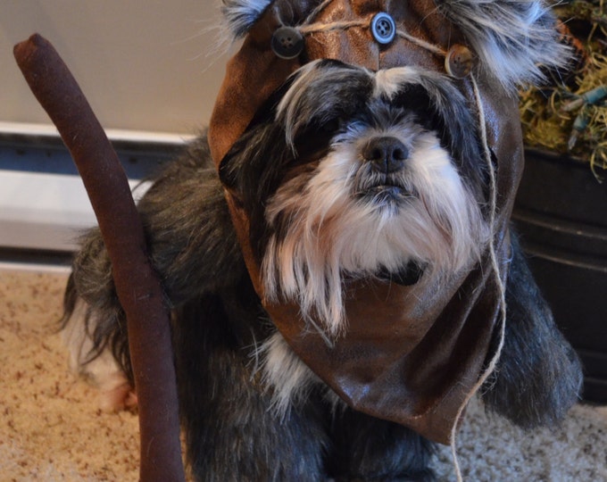 LAST ONES Furry Dark Gray/black Dog Halloween Costume With Etsy