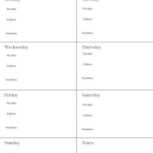 Studenten Weekplanner 2026 Editable PDF