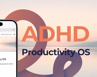 ADHD Productivity System | Notion Planner, Focus Dashboard (Digital Download)