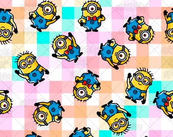 Motivo senza soluzione di continuità giallo "Bad" PNG - File per sublimazione - Download digitale