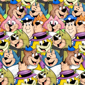 Boceto de la pandilla de Top Cat de Hanna-Barbera (Descarga digital)