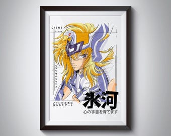 Saint Seiya Yoga Swan Manga Poster - Download digitale