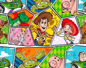 Toy Park Friends Adventure Blue (No IA) Seamless Pattern PNG 15" x 15" 300 DPI – Digitalt papper för sublimering - Ladda ner omedelbart