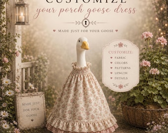 Customizable Porch Goose Dress (Dress only)