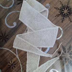 Knitting Scarf PDF Pattern – Sophie Mini Scarf & Thin Shawl, Beginner-Friendly, Quick Knit, One-Skein, German, German and Spanish Pattern image 7