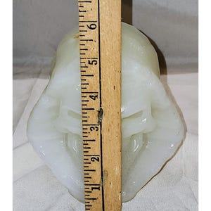 5.28lb Natural Onyx Vetro Quartz Hand Carved Death Skull Healing~Skeletor MOTU image 9
