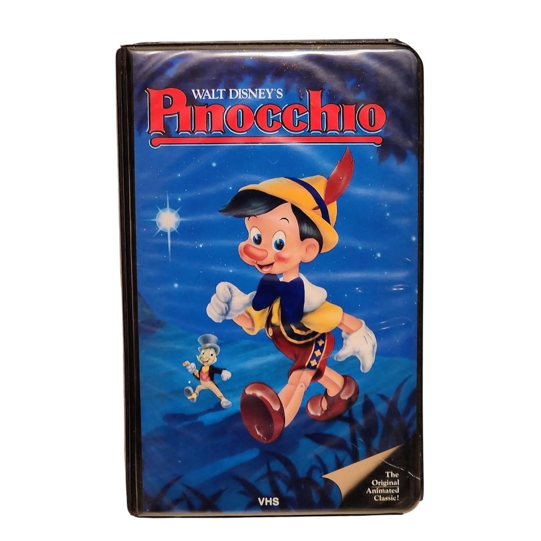 Walt Disney PINOCCHIO BLACK Diamond VHS 1985 Black Clamshell - Etsy