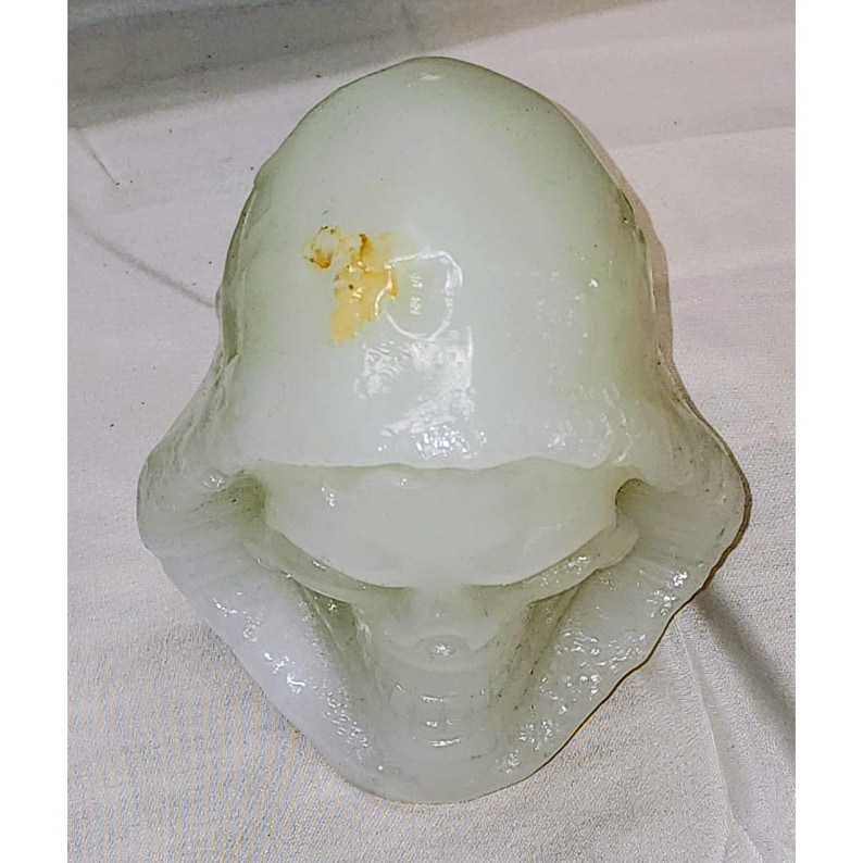 5.28lb Natural Onyx Vetro Quartz Hand Carved Death Skull Healing~Skeletor MOTU image 2