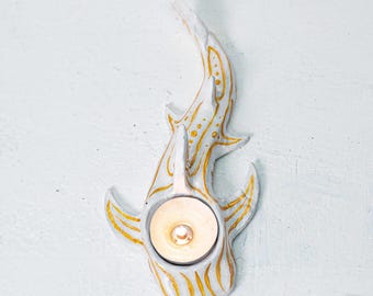 Whale Candle Holder, Coastal Ceramic Decor, Ocean Inspired Tealight Holder, Beach House Luxury Decor, Unique Gift