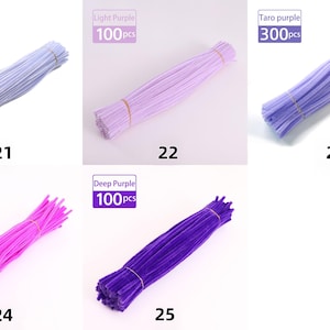 6mm Pipe Cleaners 100 Stems per Bundle, Assorted Color Chenille Stems Bulk, Soft Craft Sticks for DIY Crafts, Kids Projects & Decorations image 6