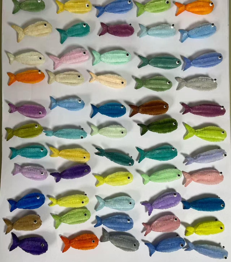 Mobile pour bébé fait main avec cure-pipe, kit de bricolage ou mobile fini, mobile baleine et chambre de bébé, carillons éoliens océaniques, jouet pour berceau (conception originale) image 5