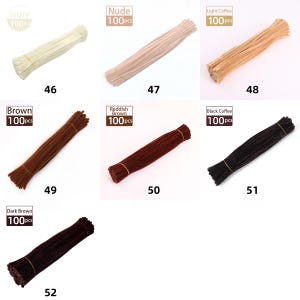 6mm Pipe Cleaners 100 Stems per Bundle, Assorted Color Chenille Stems Bulk, Soft Craft Sticks for DIY Crafts, Kids Projects & Decorations image 10