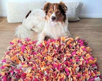 Schnüffelteppich Hund für Zuhause - Beschäftigung bei Regen & Winter - Schnüffelmatte individuell - Wunschfarbe und Wunschgröße