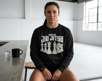 Brazilian Jiu Jitsu Chess Sweatshirt, Grappler MMA Lifestyle Apparel