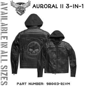 Womens Leather Harley Davidson Jacket - Etsy