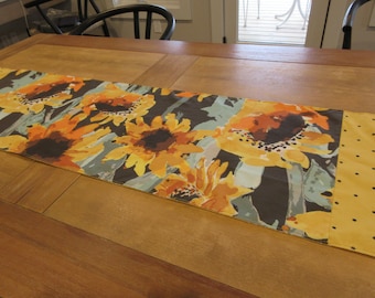 Sunflower Table Runner, sunflowers, Vincent Van Gogh, sunflower decor, summer table runner, fall runner, sunflower kitchen, picnic runner