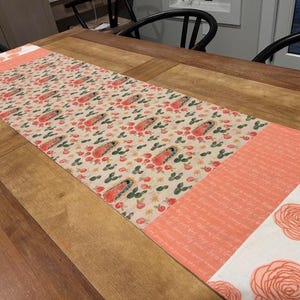 Our Lady of Guadalupe Table Runner, Catholic Blessed Mother, Catholic Patron Saint of Mexico, December 12 Feast Day, Guadalupe Devotions